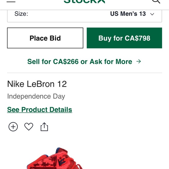 Lebron 12 Independence Day - Picture 7 of 7